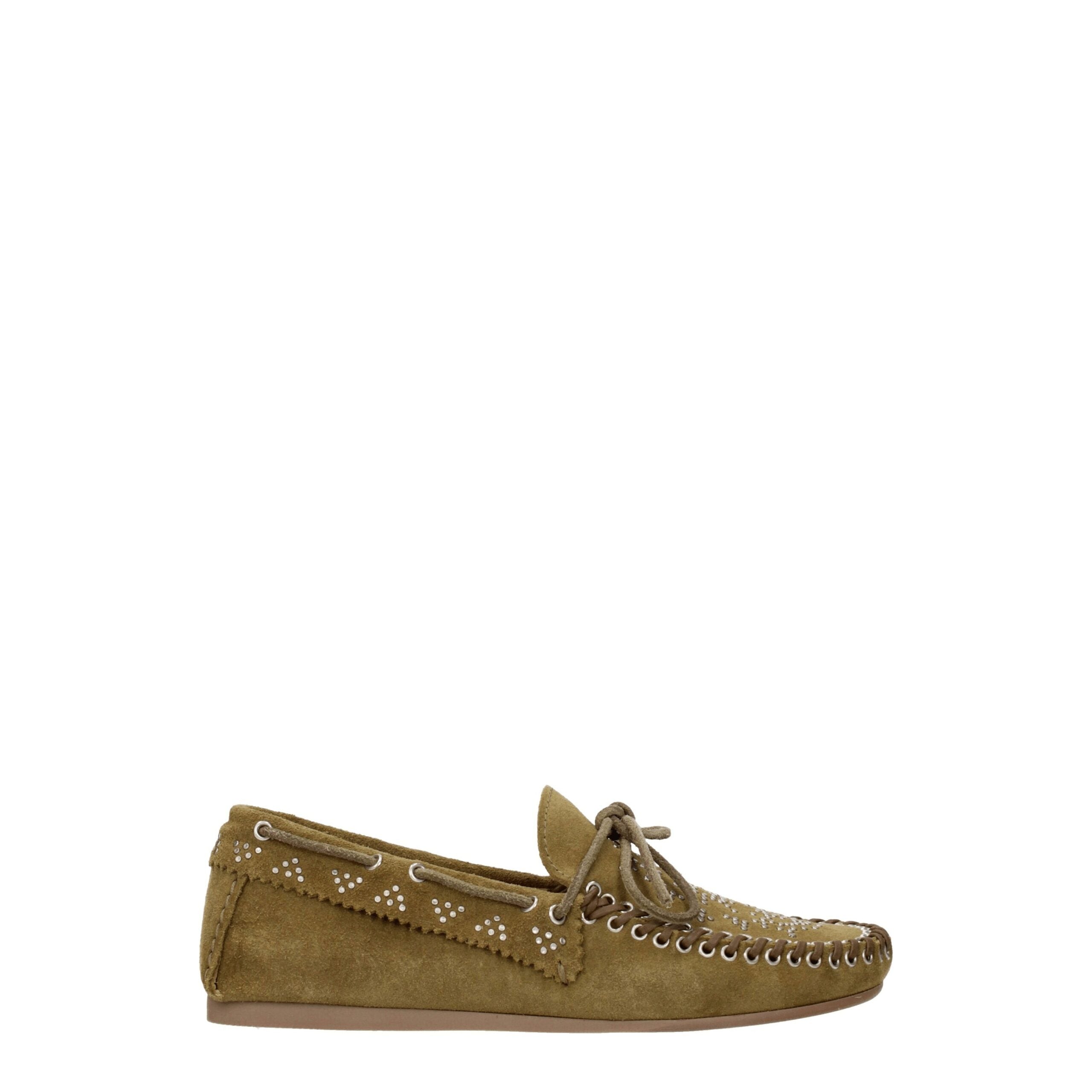 Isabel Marant Green Leather Loafer